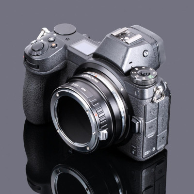 Avatar Shop|K&F Concept Adaptor Obiective Nikon AI/AI-S la Nikon Z, Montura Nikon F, Material Cupru, Focalizare Manuala, Focus la Infinit|K&F Concept