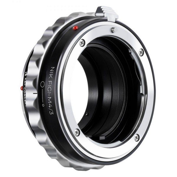 K&F Adaptor Montura Obiective Nikon G/F/AI/AIS/D la M43 MFT, Aluminiu si Alama, Focus la Infinit, Focalizare Manuala