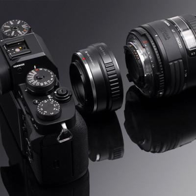 Avatar Shop|K&F Concept Adaptor Montura Nikon F la Fujifilm FX, Constructie din Metal, Focus la Infinit, Fara Autofocus|K&F Concept