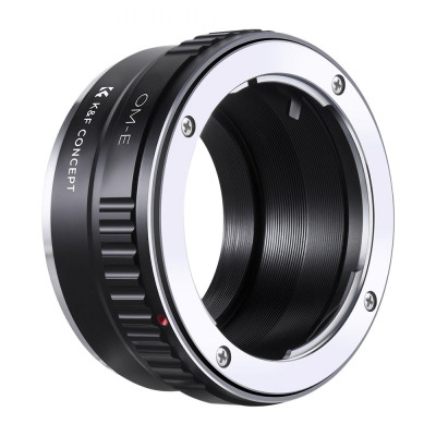 Avatar Shop|K&F Concept Adaptor Obiectiv Olympus OM la Sony E, Constructie din Alama si Aluminiu, Focalizare Manuala, Focus la Infinit|K&F Concept