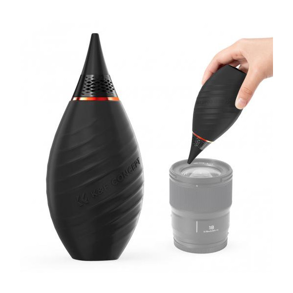 K&F Blower de Aer cu Duza Scurta, Varf Moale din Silicon, Flux Puternic de Aer, Valva Bidirectionala, Design Ergonomic