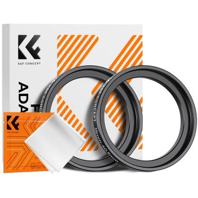 K&F Concept Inel Adaptor Step Up 37-40.5mm, Aluminiu Aviatie, Rezistent la Coroziune,...