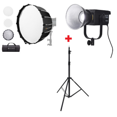 Pachet Studio Portret New Born: Nanlite FS-300B LED Bi-Color 350 W, Stativ Nanlite 288...