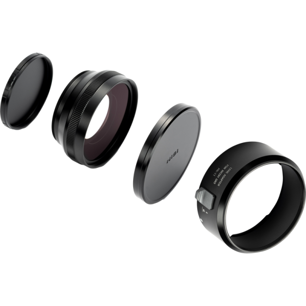NiSi Wide Conversion Lens Kit pentru Ricoh GR III, Lentila 0,78x, Adaptor Filtru 49mm, Echivalent 21mm, Cadru din Aluminiu