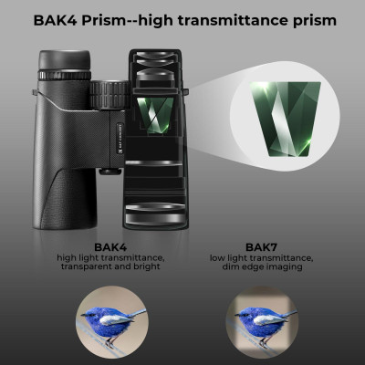 Avatar Shop|K&F 10x42 Binoclu HD, Prisma BAK4, Rezistent la Apa IP68, Lentile FMC, Adaptor Trepied|K&F Concept