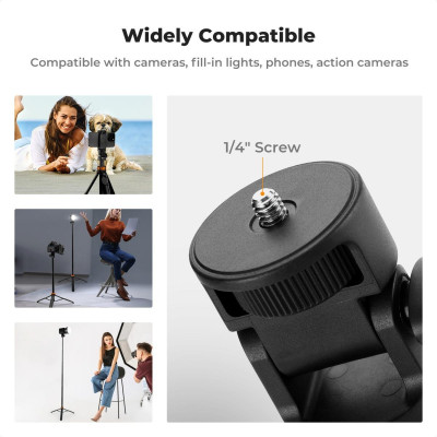 Avatar Shop|K&F 175cm Selfie Stick Tripod cu Telecomanda Detasabila, Inaltime 33-175cm, Incarcare Maxima 2kg, Telecomanda Bluetooth 10m|K&F Concept
