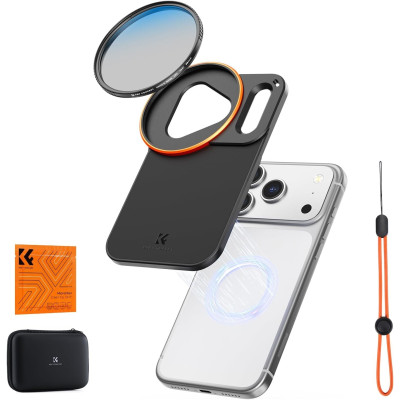 K&F Suport Filtru Magnetic Magsafe cu Filet 58mm pentru iPhone, Magneti N52, Include...