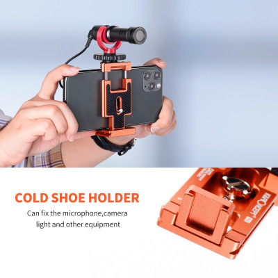 Avatar Shop|K&F CA02 Placa Quick Release din Aluminiu 2 in 1, Compatibila Arca Swiss, Suport pentru Camera si Telefon, Filet 1/4 Inch,|K&F Concept