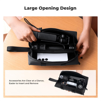 Avatar Shop|K&F Geanta de Transport pentru DJI Osmo Pocket 3, Compartimente Dedicate, Rezistenta la Apa, Protectie Anti-Praf si Socuri|K&F Concept
