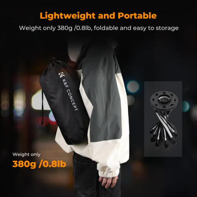 Avatar Shop|K&F Concept Softbox Octogonal 40cm, Montura Mini Bowens, Greutate 380g, 8 Coaste, Difuzor si Grid Fagure Incluse, Husa|K&F Concept