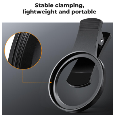Avatar Shop|K&F Concept Clema Telefon cu Filet Universal 67mm, Montare Rapida Fara Scule, Design Clip Spate, Compatibil iPhone si Samsung,|K&F Concept