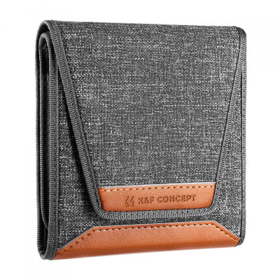 Avatar Shop|K&F Concept Husa Filtre 96x96mm, 3 Buzunare, Compatibila cu Filtre Circulare pana la 62mm|K&F Concept