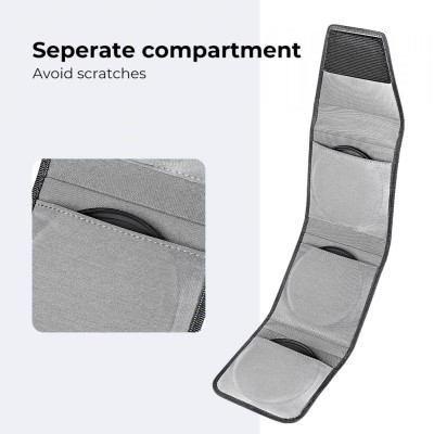 Avatar Shop|K&F Concept Husa Filtre 96x96mm, 3 Buzunare, Compatibila cu Filtre Circulare pana la 62mm|K&F Concept