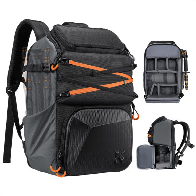K&F Concept Rucsac Foto Star Wander 03, 25L, Nailon 1200D, Husa de Ploaie Inclusa,...