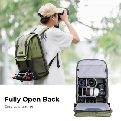 Avatar Shop|K&F Concept Beta Rucsac Foto 20L, Verde Army, Nylon 900D, Husa de Ploaie, Compartiment Laptop 15.6 Inch|K&F Concept