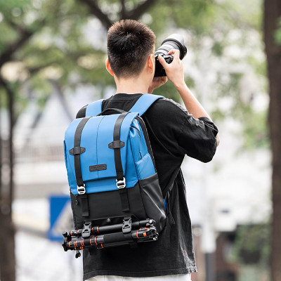 Avatar Shop|K&F Concept Beta Backpack Rucsac Foto 20L, Compartiment Laptop 15.6 Inch, Nylon 900D, Husa de Ploaie, Albastru si Negru|K&F Concept