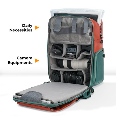 Avatar Shop|K&F Concept Beta Rucsac Foto 20L V8, Capacitate 20L, Compartiment Laptop 15.6 inch, Acces Lateral si Spate, Nailon 900D|K&F Concept