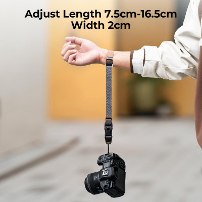 Avatar Shop|K&F Concept Cureaua de Mana pentru Aparat Foto, Compatibila DSLR si Mirrorless, Nylon Centura Auto, Catarama Duraflex Stealth|K&F Concept