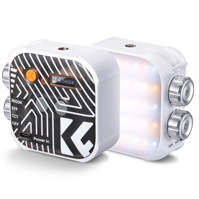 Avatar Shop|K&F Concept L01 Lampa Video LED Portabila, Bi-Color, CRI 96+, 2500K-9900K, 15 Efecte de Lumina, Display LCD|K&F Concept