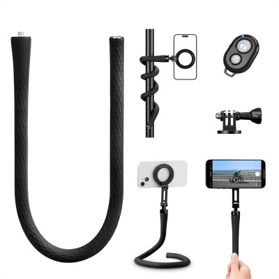 K&F Concept MS35 Suport Telefon Flexibil Magnetic, Magnet N52, Brat Flexibil, Rotire...