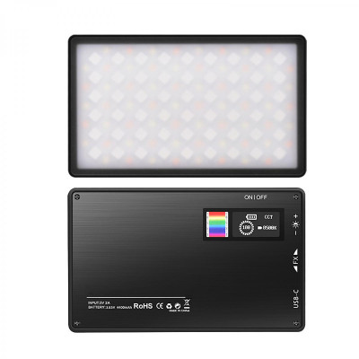 Avatar Shop|K&F Concept Lampa LED RGB de Umplere, 2500K-8500K, CRI Peste 97, Baterie 3200mAh, 12 Efecte de Culoare, Montura 1/4|K&F Concept