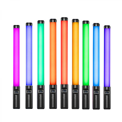 Avatar Shop|K&F Concept Baston LED Video RGB, Temperatura Duala 2500K-8500K, Baterie Reincarcabila, Luminozitate 0-100%, Pentru Streaming|K&F Concept