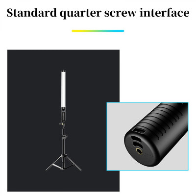 Avatar Shop|K&F Concept Baston LED Video RGB, Temperatura Duala 2500K-8500K, Baterie Reincarcabila, Luminozitate 0-100%, Pentru Streaming|K&F Concept