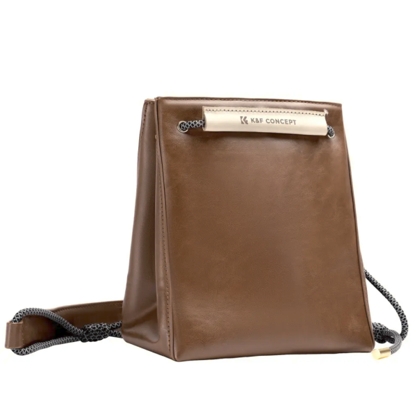 K&F Concept Sling Bag UrbanWander 5L, Maro, Piele Impermeabila, Captuseala Fleece, Inchidere Magnetica