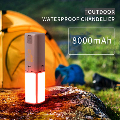 Avatar Shop|K&F Concept XZ-08 Lanterna Camping LED, Pliabila cu 4 Foi, 4 Moduri de Lumina, Baterie 8000mAh, Functie Powerbank|K&F Concept