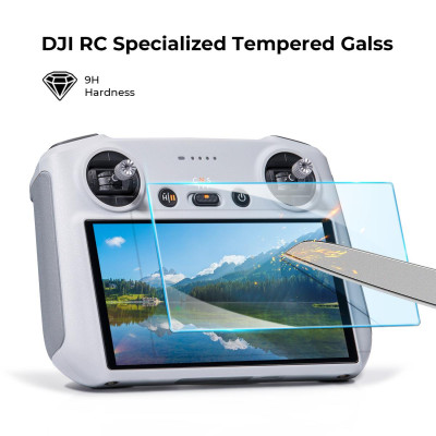 Avatar Shop|K&F Folie Protectie DJI Mini 3 Pro pentru Telecomanda cu Ecran, Set 4 in 1, Pachet 2 Bucati, Sticla Securizata 9H|K&F Concept