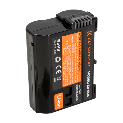 Avatar Shop|K&F EN-EL15 Acumulator Digital pentru Camera, Capacitate 2100mAh, 7.4V, 15.5Wh, Compatibil Nikon|K&F Concept