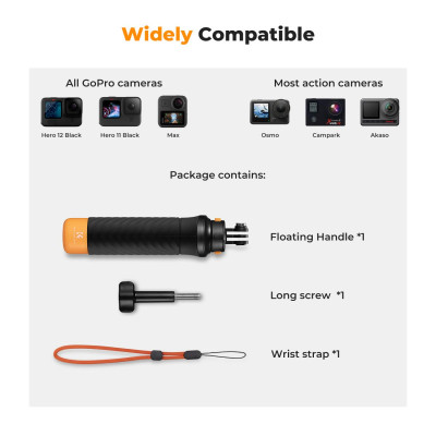 Avatar Shop|K&F Concept MS17 Grip Flotant Impermeabil pentru Gopro, Design Eliberare Rapida, Flotabilitate Ridicata, Maner Anti-Alunecare,|K&F Concept