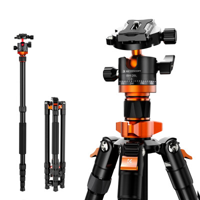 Avatar Shop|K&F Concept K255A4+BH-28L Trepied Foto Video, Aliaj Aluminiu Magneziu, Cap Bila 28mm, Sarcina Maxima 10kg, Monopied Detasabil,|K&F Concept