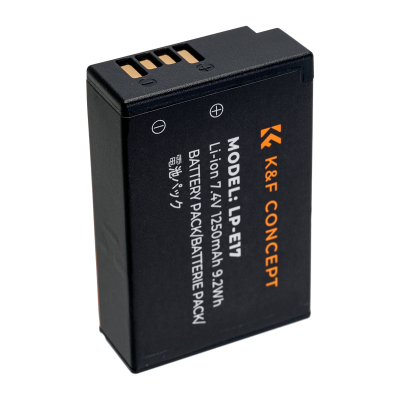 Avatar Shop|K&F LP-E17 Baterie Camera Foto pentru Canon, Capacitate 2250mAh, 7.4V, 9.2Wh, Chimie Litiu-Ion, Garantie 1 An|K&F Concept