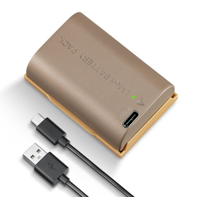 K&F LP-E6NH Baterie Camera, Incarcare Type C, Capacitate 2250mAh, 16.2Wh, Compatibila...