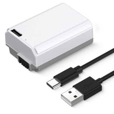 K&F NP-FW50 Acumulator Camera, 1100mAh, Incarcare Type-C, Compatibil Sony, Protectie...