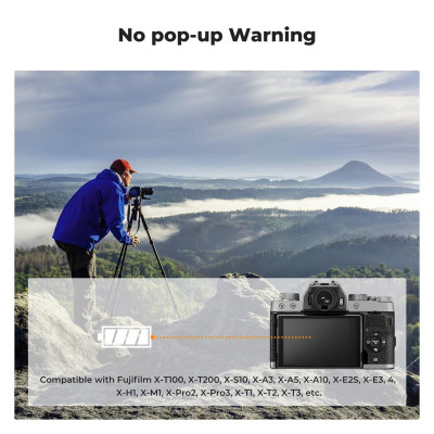 Avatar Shop|K&F Concept NP-W126 Set 2 Acumulatori, Capacitate 1050mAh, Incarcare USB-C, Compatibil Fujifilm, 6 Protectii|K&F Concept