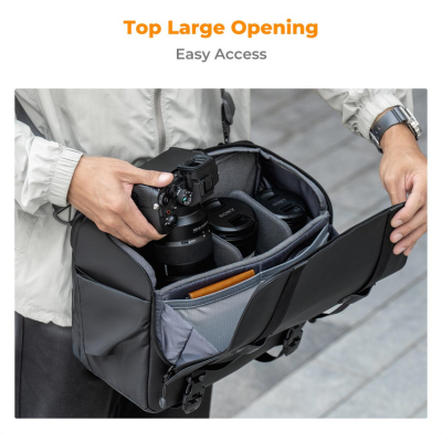 Avatar Shop|K&F Sling Bag 10L U10 Geanta Foto, Capacitate 10L, Divizoare Personalizabile, Buzunar Laptop 13 Inch, Spatiu Trepied|K&F Concept