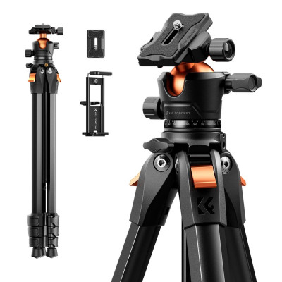 K&F A304A3+BH-40 Trepied Foto Aluminiu, Inaltime 51-172cm, Cap Bila BH-40, Sarcina...