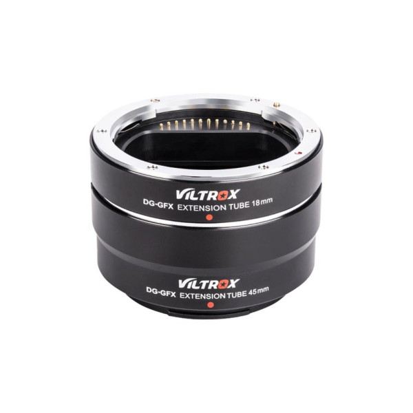 Viltrox DG-GFX 18mm Tub de Extensie, pentru Fuji GFX, Contacte Electronice Placate cu Aur, Baioneta din Metal, Autofocus
