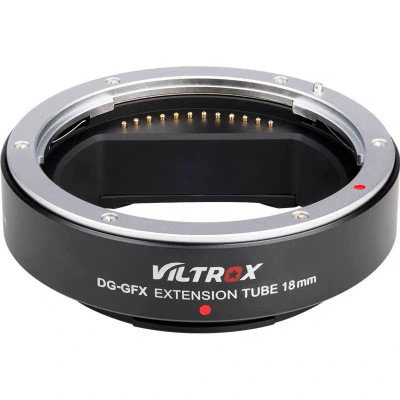 Avatar Shop|Viltrox DG-GFX 18mm Tub de Extensie, pentru Fuji GFX, Contacte Electronice Placate cu Aur, Baioneta din Metal, Autofocus|Viltrox