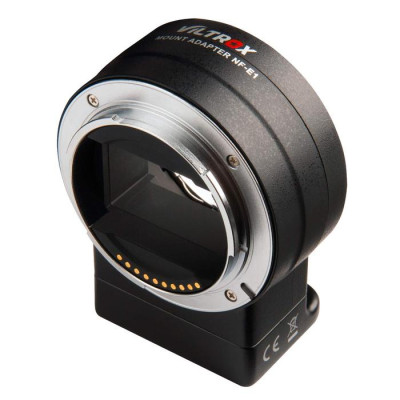 Avatar Shop|Viltrox NF-E1 Adaptor Montura, Nikon F la Sony E, Autofocus PDAF, Control Diafragma, VR, Corp Aluminiu|Viltrox