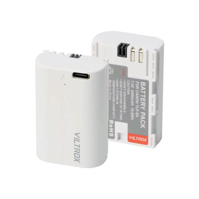 Avatar Shop|Viltrox TLP-E6 Acumulator Reincarcabil, Compatibil Canon, 2400mAh, 17.8Wh, 7.2V, Incarcare USB Type-C|Viltrox