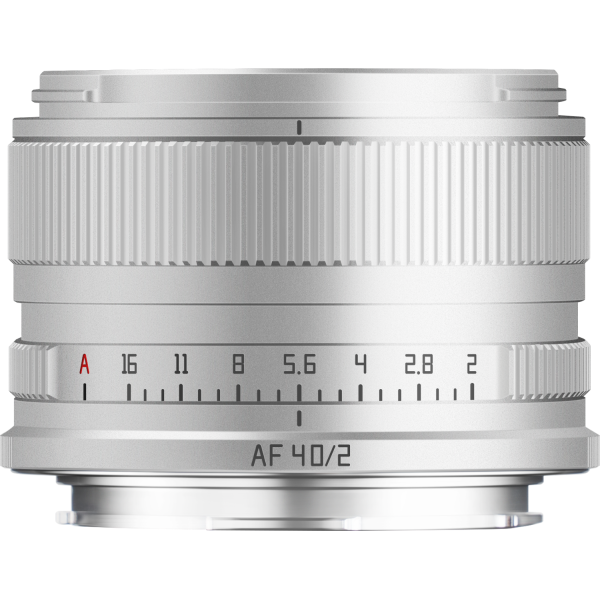 TTArtisan AF 40mm F2.8 Obiectiv Autofocus L Mount, Argintiu, Diafragma F2.8-F16, Focalizare 0.4m, Filtru 52mm