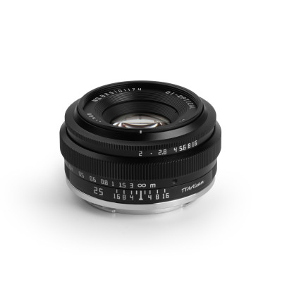 Avatar Shop|TTArtisan 25mm F2 Obiectiv APS-C, Montura M43, Focalizare Manuala, Distanta Minima 0.25m, Diafragma F2-F16, Negru|TTArtisan