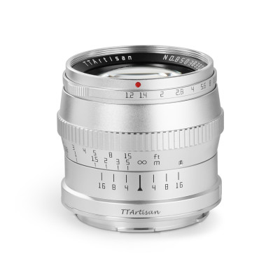 Avatar Shop|TTArtisan 50mm F1.2 Obiectiv APS-C, Montura L, Argintiu, Focalizare Manuala, Diafragma F1.2-F16, 336g|TTArtisan
