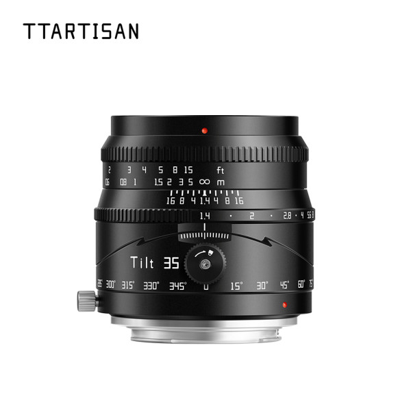 TTArtisan APS-C Tilt 35mm F1.4 Obiectiv, Montura Canon RF, Diafragma F1.4-F16, Mecanism Tilt 8°, Filtru 52mm