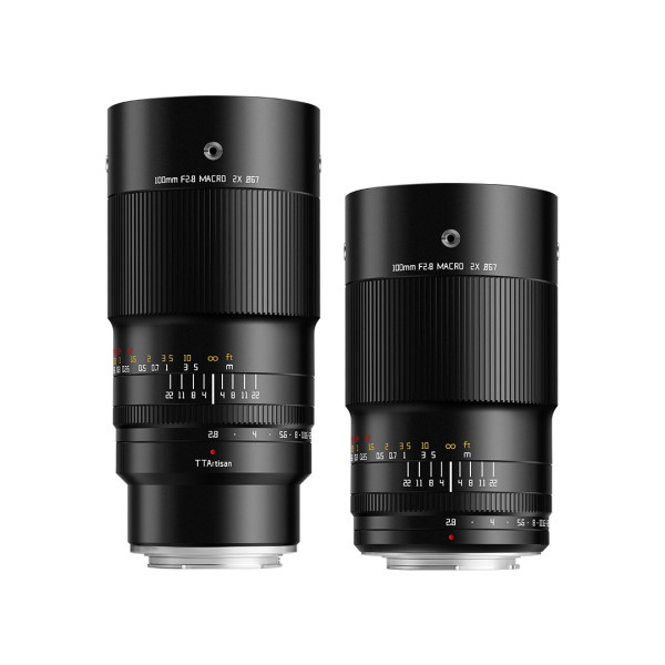 TTArtisan Macro 100mm F2.8 Obiectiv Foto, Montura Fuji X, Marire 2x, Diafragma F2.8-F22, Corp Metalic, Full Frame