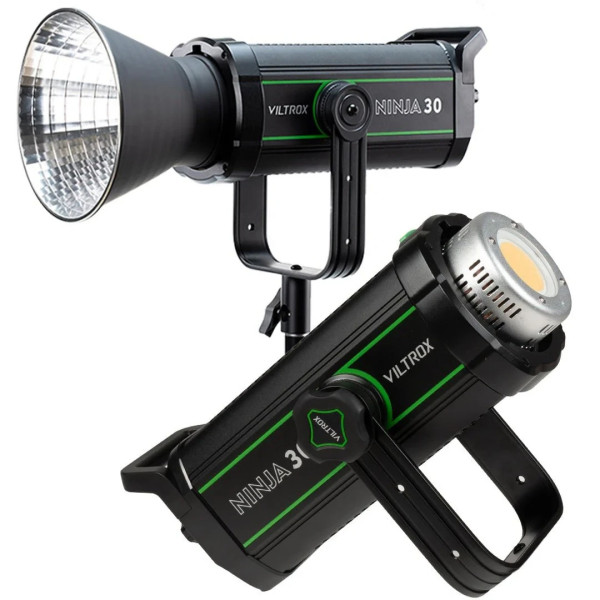 Viltrox Ninja 30 Lampa Video LED Studio COB, Putere 300W, Montura Bowens, CRI Peste 95, 6 Efecte de Lumina, Control Prin