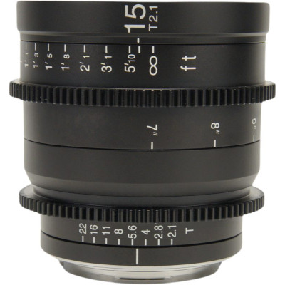Avatar Shop|Laowa 15mm T2.1 Zero-D Cine Lens, Montura Canon RF, Diafragma T2.1, Distorsiune Minima Zero-D, Scala Focus in Picioare|LAOWA